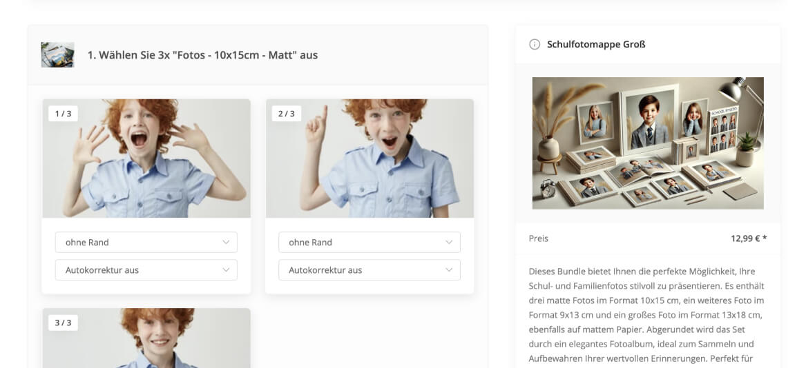 Galerie & Produkt-Bundles inkl. Download