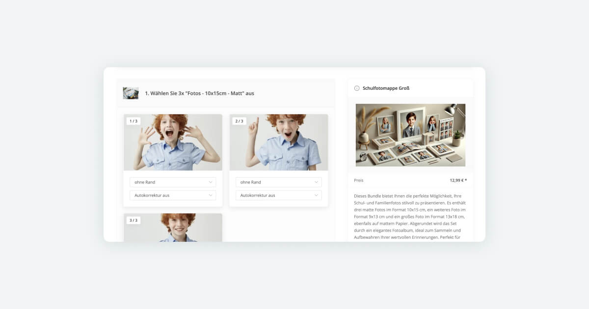 Galerie & Produkt-Bundles inkl. Download